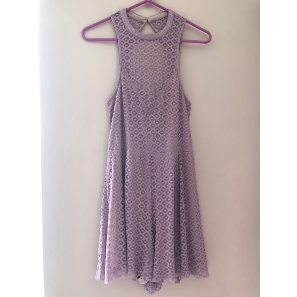 Express Pants - ⭐️ Express Lace Overlay Romper Open Back